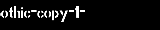 Stencil-Gothic-copy-1-.ttf是一款不错的英文字体下载