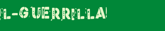 Stencil-Guerrilla.ttf是一款不错的英文字体下载