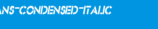 Stencil-Sans-Condensed-Italic.ttf是一款不错的英文字体下载