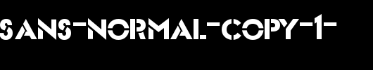 Stencil-Sans-Normal-copy-1-.ttf是一款不错的英文字体下载