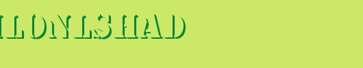 StencilOnlShaD.ttf是一款不错的英文字体下载