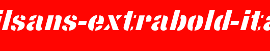 StencilSans-Extrabold-Italic.ttf是一款不错的英文字体下载