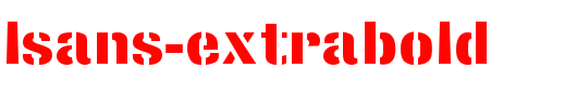 StencilSans-Extrabold.ttf是一款不错的英文字体下载