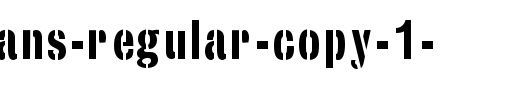 StencilSans-Regular-copy-1-.ttf是一款不错的英文字体下载
