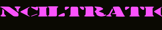 Stenciltration.ttf是一款不错的英文字体下载