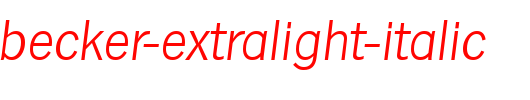 StephenBecker-ExtraLight-Italic.ttf是一款不错的英文字体下载