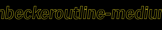 StephenBeckerOutline-Medium-Italic.ttf是一款不错的英文字体下载