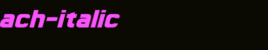 Sternbach-Italic.ttf是一款不错的英文字体下载