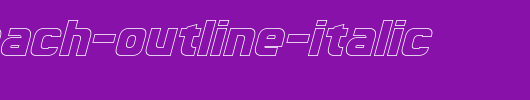 Sternbach-Outline-Italic.ttf是一款不错的英文字体下载