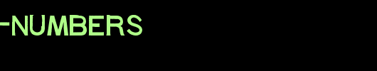 Stoehr-numbers.ttf是一款不错的英文字体下载