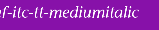 Stone-Inf-ITC-TT-MediumItalic.ttf是一款不错的英文字体下载
