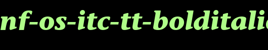 Stone-Inf-OS-ITC-TT-BoldItalic.ttf是一款不错的英文字体下载