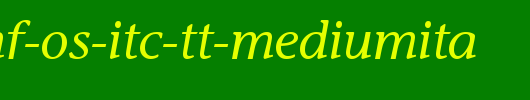 Stone-Inf-OS-ITC-TT-MediumIta.ttf是一款不错的英文字体下载