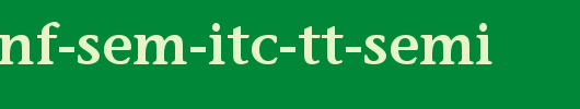 Stone-Inf-Sem-ITC-TT-Semi.ttf是一款不错的英文字体下载