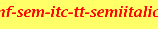Stone-Inf-Sem-ITC-TT-SemiItalic.ttf是一款不错的英文字体下载