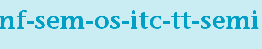 Stone-Inf-Sem-OS-ITC-TT-Semi.ttf是一款不错的英文字体下载