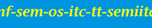 Stone-Inf-Sem-OS-ITC-TT-SemiIta.ttf是一款不错的英文字体下载