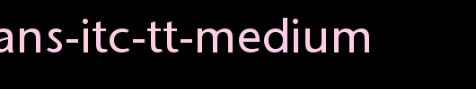 Stone-Sans-ITC-TT-Medium.ttf是一款不错的英文字体下载