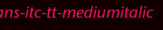 Stone-Sans-ITC-TT-MediumItalic.ttf是一款不错的英文字体下载