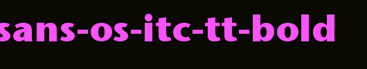 Stone-Sans-OS-ITC-TT-Bold.ttf是一款不错的英文字体下载
