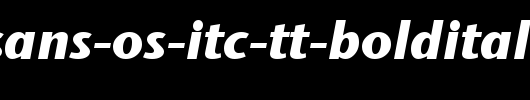 Stone-Sans-OS-ITC-TT-BoldItalic.ttf是一款不错的英文字体下载