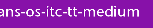 Stone-Sans-OS-ITC-TT-Medium.ttf是一款不错的英文字体下载