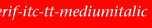 Stone-Serif-ITC-TT-MediumItalic.ttf是一款不错的英文字体下载