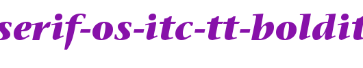 Stone-Serif-OS-ITC-TT-BoldIta.ttf是一款不错的英文字体下载