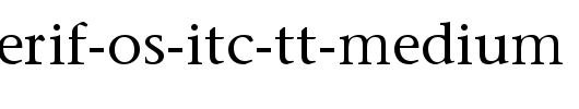 Stone-Serif-OS-ITC-TT-Medium.ttf是一款不错的英文字体下载