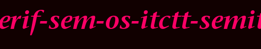 Stone-Serif-Sem-OS-ITCTT-SemIta.ttf是一款不错的英文字体下载