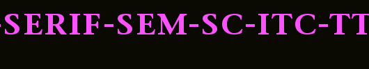 Stone-Serif-Sem-SC-ITC-TT-Semi.ttf是一款不错的英文字体下载