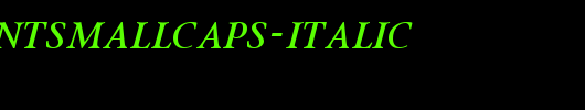 StonePrintSmallCaps-Italic.ttf是一款不错的英文字体下载