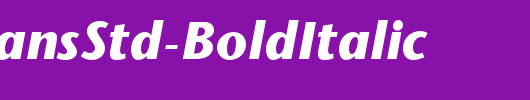StoneSansStd-BoldItalic_英文字体