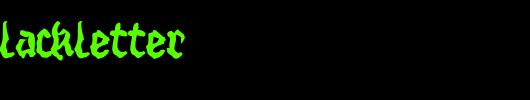 StrangeBlackLetter.ttf是一款不错的英文字体下载