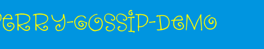 Strawberry-Gossip-DEMO_英文字体
