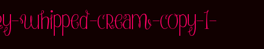 Strawberry-Whipped-Cream-copy-1-.ttf是一款不错的英文字体下载