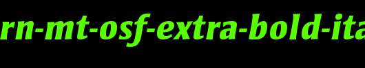 Strayhorn-MT-OsF-Extra-Bold-Italic.ttf是一款不错的英文字体下载