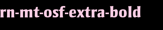 Strayhorn-MT-OsF-Extra-Bold.ttf是一款不错的英文字体下载