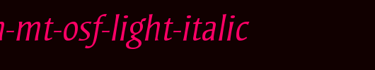 Strayhorn-MT-OsF-Light-Italic.ttf是一款不错的英文字体下载