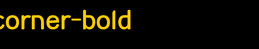 Street-Corner-Bold.ttf是一款不错的英文字体下载