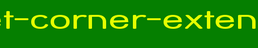 Street-Corner-Extend.ttf是一款不错的英文字体下载