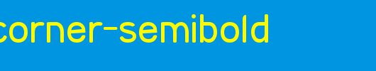 Street-Corner-SemiBold.ttf是一款不错的英文字体下载
