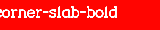 Street-Corner-Slab-Bold.ttf是一款不错的英文字体下载