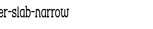 Street-Corner-Slab-Narrow.ttf是一款不错的英文字体下载