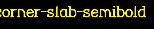 Street-Corner-Slab-SemiBold.ttf是一款不错的英文字体下载
