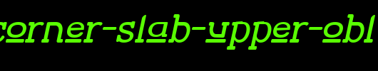 Street-Corner-Slab-Upper-Obl.ttf是一款不错的英文字体下载