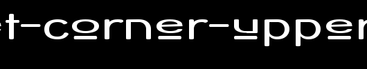 Street-Corner-Upper-Extend.ttf是一款不错的英文字体下载