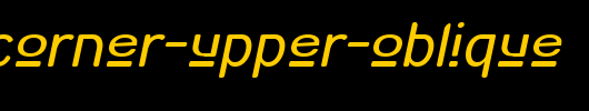 Street-Corner-Upper-Oblique.ttf是一款不错的英文字体下载