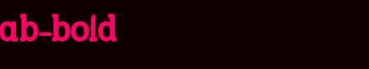 Street-Slab-Bold.ttf是一款不错的英文字体下载