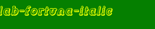 Street-Slab-Fortuna-Italic.ttf是一款不错的英文字体下载